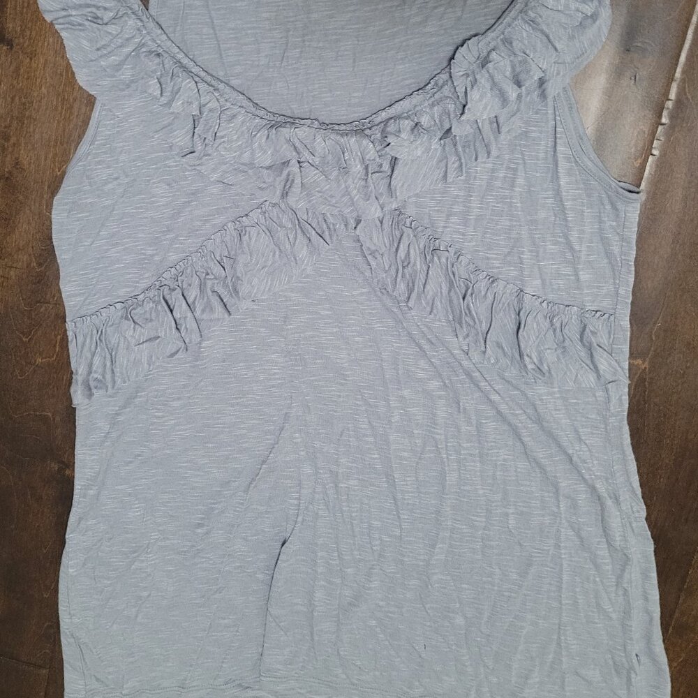 Gray Sleeveless Top Size XL soft Rayon NY and Co
